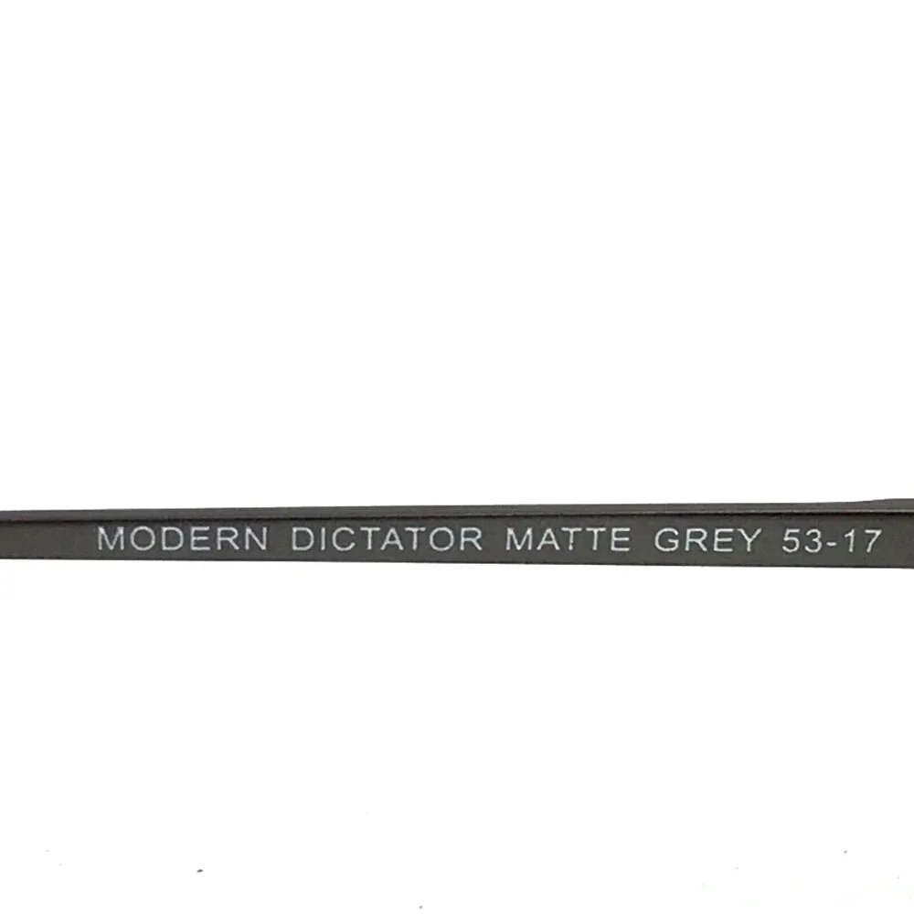 Modz Eyeglasses Frames MODERN DICTATOR MATTE GREY Titanium Oval Wire 53-17-145